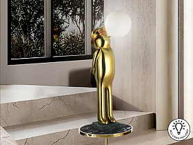 Торшер Mr Bubble 1L - золотой