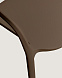 Уличный стул Ania темно-коричневый пластиковый
