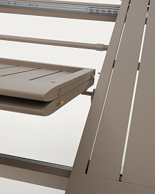 Комплект садовой мебели Brela стол и 6 стульев Canea из алюминия бежевого цвета