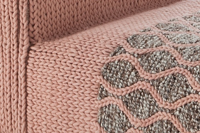 Пуф модульный Mangas Space Rhombus розовый