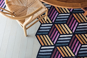 Ковер Parquet Hexagon оранжевый 153x203