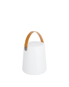 Настольная переносная лампа Cool с коричневой ручкой