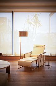 Торшер Autumn орех/латунь