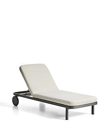 Шезлонг Kionia из алюминия цвета графит