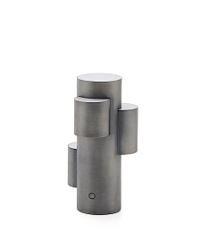 Переносная настольная лампа Adrina из темно-серого металла