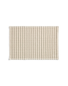 Хлопковый коврик для ванной Merade с зелеными полосками, 50 x 80 см