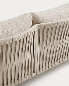 Комплект садовой мебели Aleria из бежевого алюминия и веревки