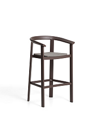 Уличный барный стул Erice из алюминия и веревки коричневого цвета, 75 см