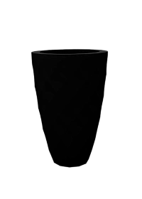 Кашпо Vases Nano матовое черное Ø18x36