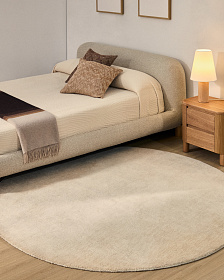 Empuries Круглый белый ковер Ø200 см