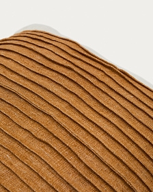 Чехол для подушки Zoren из льна горчичного цвета 50 x 50 см