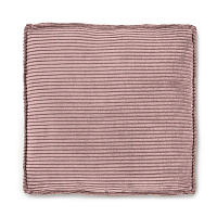 Blok Подушка из розового вельвета с широким швом 60 x 60 см