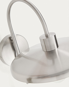 Настенный светильник Nuvira из светло-серого металла