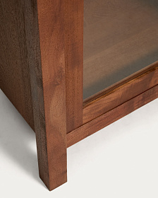 Витрина Norani из массива акации с отделкой шпоном акации, 110 x 185 см