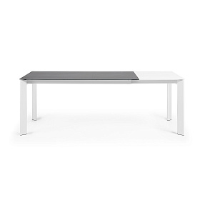 Стол Atta 160 (220) x90 белый керамический