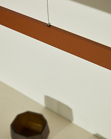 Подвесной светильник Boadella из алюминия с терракотовой отделкой