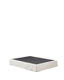 Основание кровати Jaira со съемным чехлом из белого шенилла для матраса 160 х 200 см