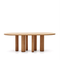 Mailen Овальный стол из шпона ясеня с натуральной отделкой Ø 220 x 100 см