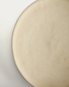 Кухонный поднос Mireni из папье-маше бежевого цвета Ø 29 см