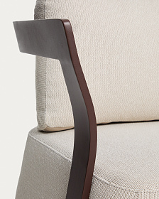 Уличное кресло Tamaris из алюминия коричневого цвета