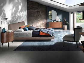 Комод AC2001DR /7075 овальный ореховый