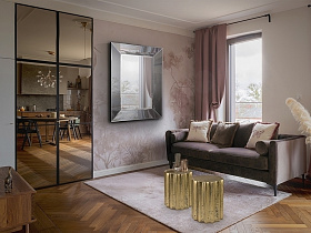 Estriada Приставной столик золотой