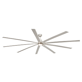 Матовый никелевый потолочный вентилятор Manhattan LED