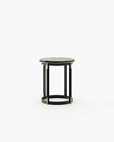 Приставной столик Lyssa Ø47 мрамор