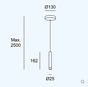 Подвесной светильник Candle XS 1 Body Surface 00-8527-27-27