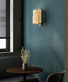 Бра Greta натуральный дуб/saguran