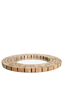 Зеркало Ellipse древесина