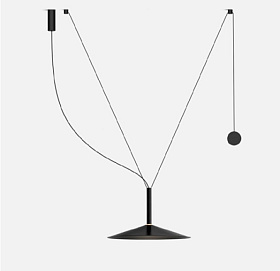 Люстра Milana Contrapeso 47 с противовесом черная