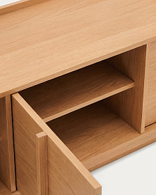 Тумба под ТВ Onix из дубового шпона в натуральной отделке