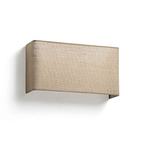 Горизонтальный настенный светильник Otton RCT из джута 2л 375x200x105