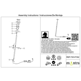 Потолочный светильник MANTRA VERTICAL 7351 белый