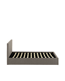 Nahiri Мягкая серая кровать для матраса размером 180 x 200 см