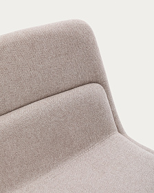 Zahara Стул со стальными ножками полиэстер бежевый