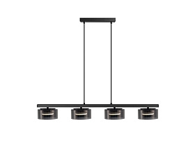 Olaia Подвесной светильник 4L черный/дымчатый