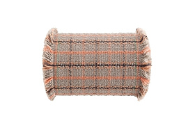 Подушка-ролл GL Tartan терракотовая большая