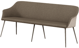 Скамейка со спинкой  Kedua Dual fabric  200