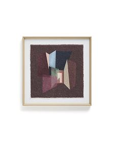 Многоцветная картина Veluni из переработанной бумаги 60 x 60 см