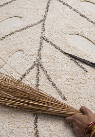 Ковер Лист монстеры - натуральный 120*180