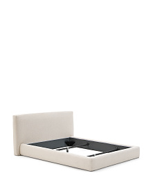 Кровать Blok бежевая со съемными чехлами под матрас 180 х 200 см