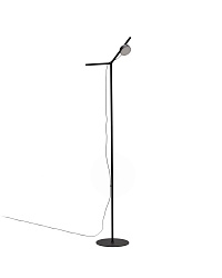 Напольный светильник Orey из черного металла с многопозиционным точечным светильником