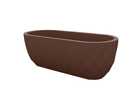 Кашпо Vases Nano матовое бронзовое 14x33x12