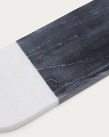 Сервировочная доска Nivol из черно-белого мрамора и травертина