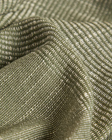 Плед Sareli из зеленой смесовой шерсти 130 x 170 см