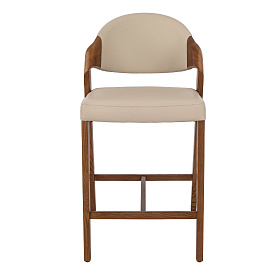 Полубарный стул 4225 из экокожи цвета норки