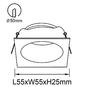 9168 Встраиваемый светильник ANTILLA