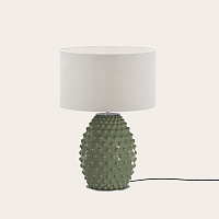 Настольная лампа Cactus NAC135/1 хромированный металл с белым абажуром 801011/31